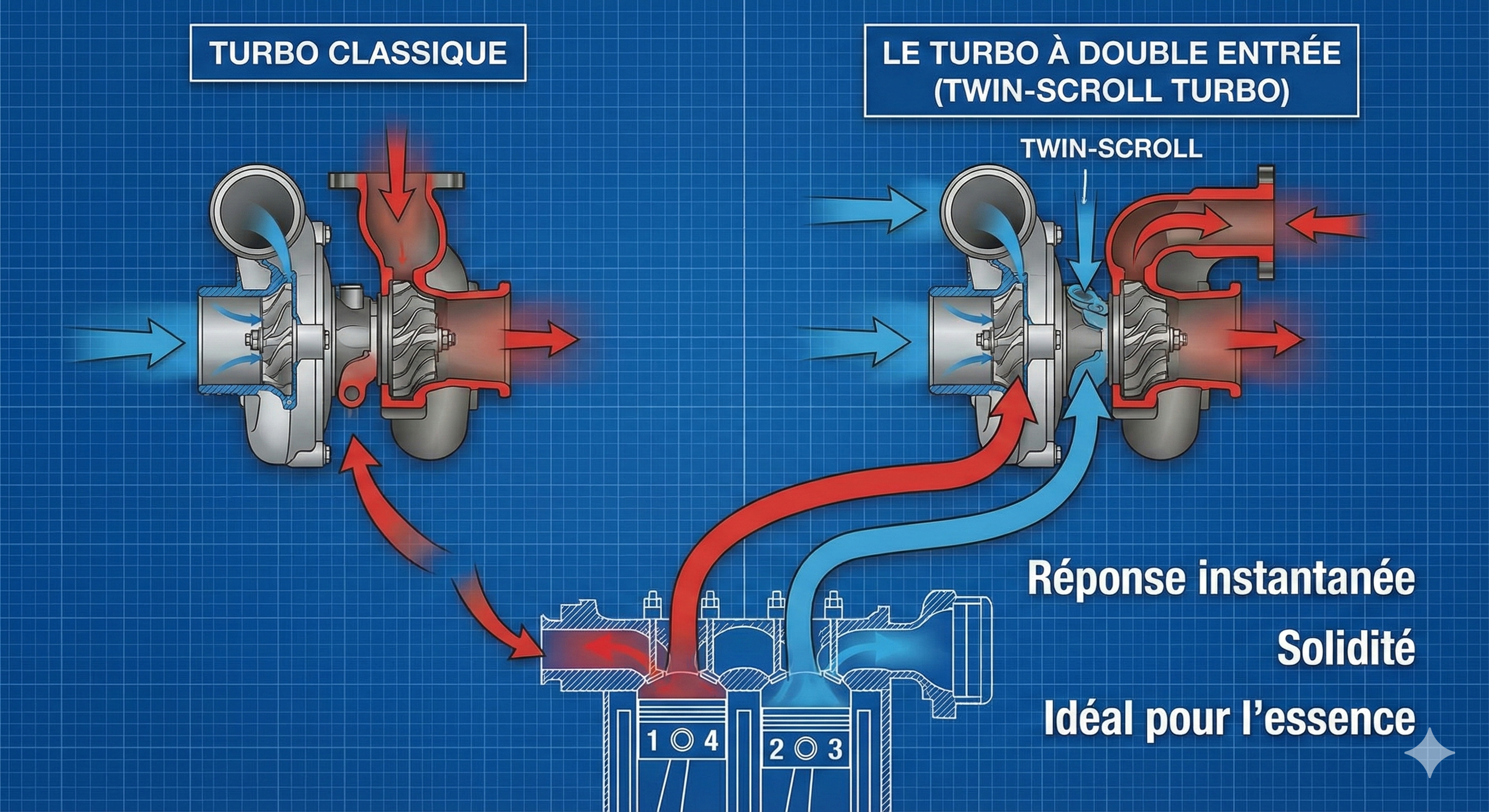 Types de turbocompresseur pour voitures 4 ty3