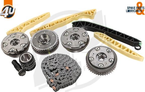 4U 44047MR - Kit de distribution par chaîne droxauto.com