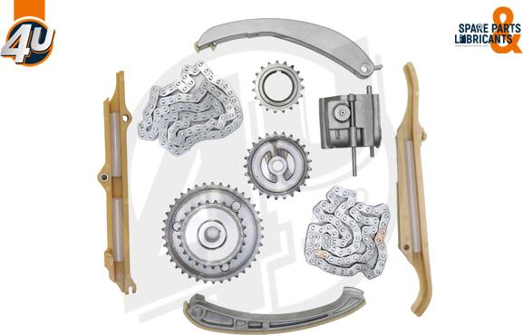 4U 44020BW - Kit de distribution par chaîne droxauto.com