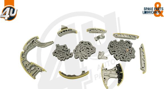 4U 44102VV - Kit de distribution par chaîne droxauto.com