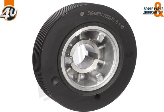 4U 51049PU - Poulie, vilebrequin droxauto.com