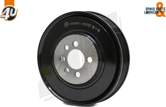 4U 51044VV - Poulie, vilebrequin droxauto.com