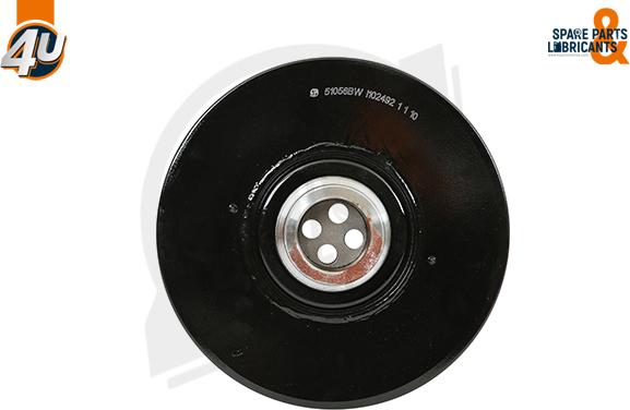 4U 51056BW - Poulie, vilebrequin droxauto.com