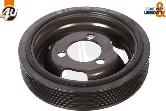 4U 51053PU - Poulie, vilebrequin droxauto.com