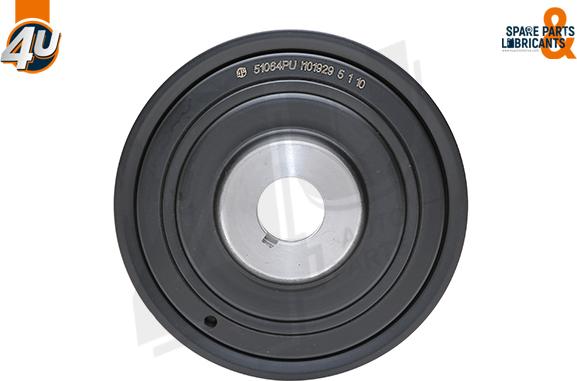 4U 51064PU - Poulie, vilebrequin droxauto.com