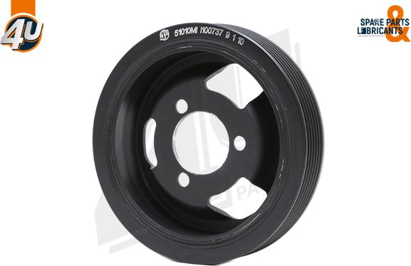 4U 51010MI - Poulie, vilebrequin droxauto.com