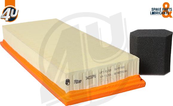 4U 34231PU - Filtre à air droxauto.com
