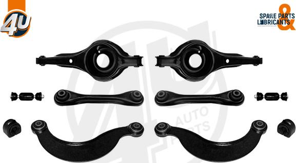 4U R11624 - Jeu de bras, suspension de roue droxauto.com
