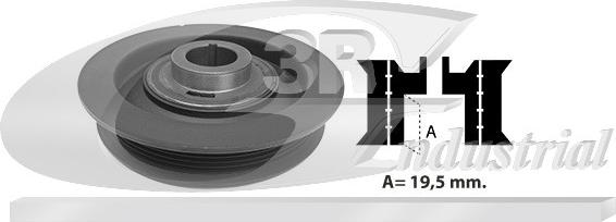 3RG 10408 - Poulie, vilebrequin droxauto.com