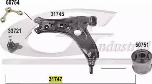 3RG 31747 - Bras de liaison, suspension de roue droxauto.com