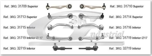 3RG 31773 - Jeu de bras, suspension de roue droxauto.com