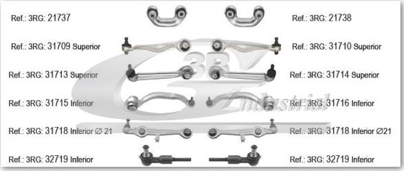 3RG 31772 - Jeu de bras, suspension de roue droxauto.com