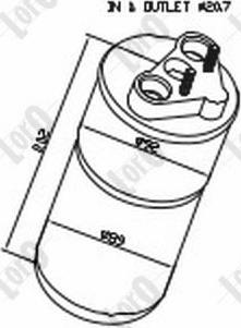 ABAKUS 042-021-0008 - Filtre déshydratant, climatisation droxauto.com