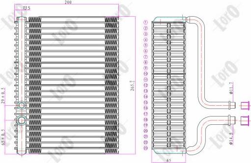 ABAKUS 038-020-0001 - Évaporateur climatisation droxauto.com