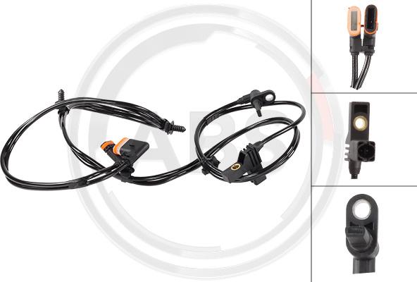 A.B.S. 33025 - Capteur, vitesse de roue droxauto.com
