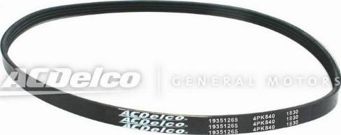 ACDelco 19351265 - Courroie trapézoïdale à nervures droxauto.com