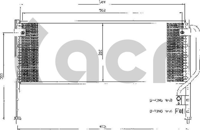 ACR 300501 - Condensateur, climatisation droxauto.com