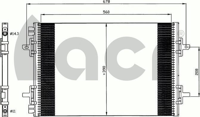 ACR 300645 - Condensateur, climatisation droxauto.com