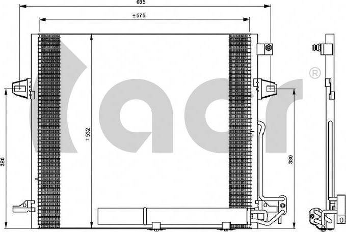 ACR 300600 - Condensateur, climatisation droxauto.com