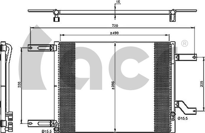 ACR 300155 - Condensateur, climatisation droxauto.com