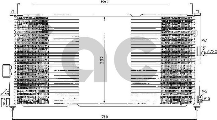 ACR 300374 - Condensateur, climatisation droxauto.com