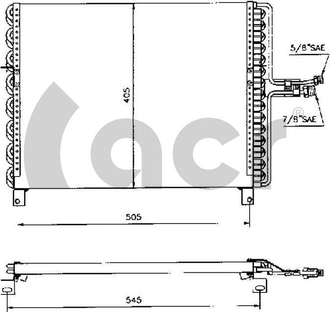 ACR 300286 - Condensateur, climatisation droxauto.com