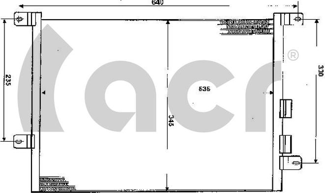 ACR 300278 - Condensateur, climatisation droxauto.com