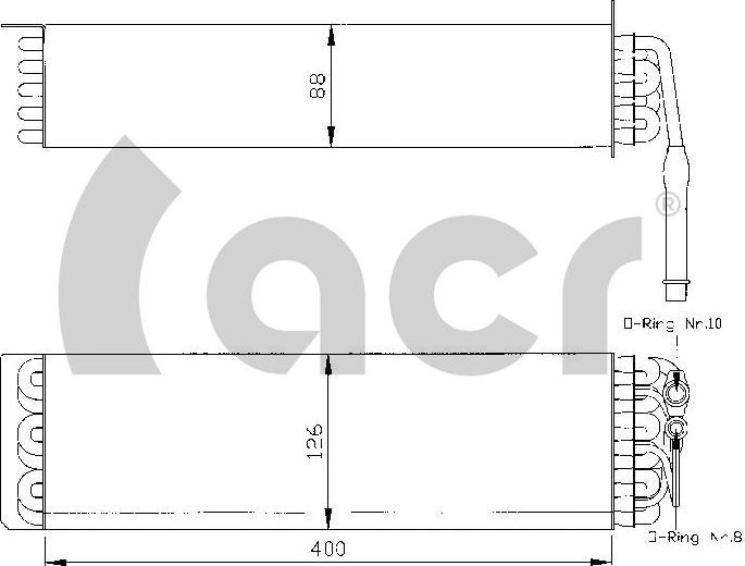ACR 310007 - Évaporateur climatisation droxauto.com