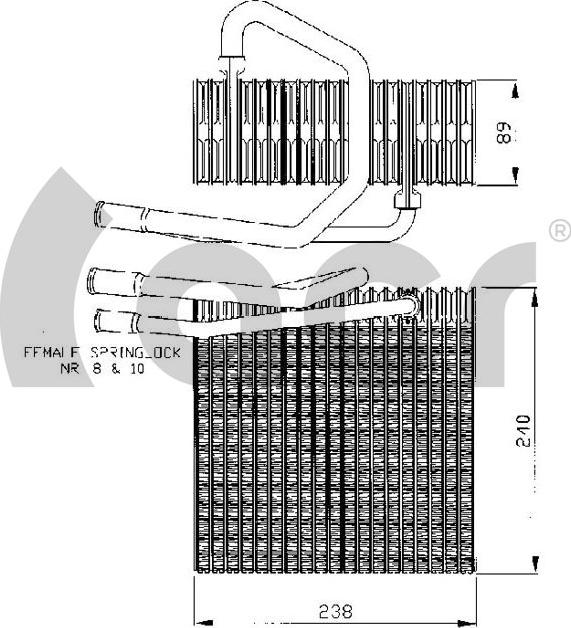 ACR 310104 - Évaporateur climatisation droxauto.com