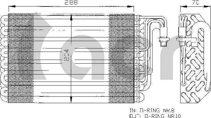ACR 310134 - Évaporateur climatisation droxauto.com