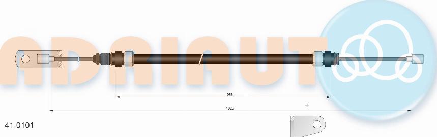 Adriauto 41.0101 - Tirette à câble, commande d'embrayage droxauto.com