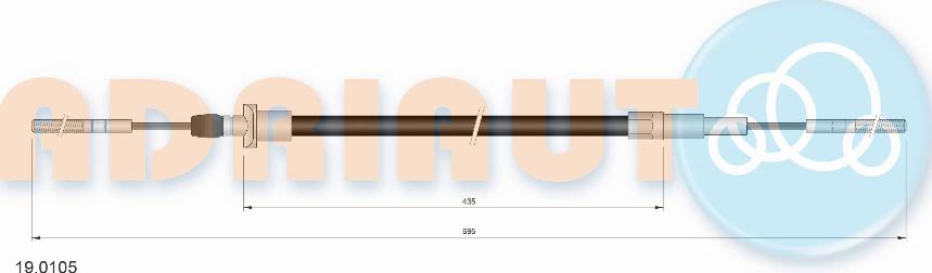 Adriauto 19.0105 - Tirette à câble, commande d'embrayage droxauto.com