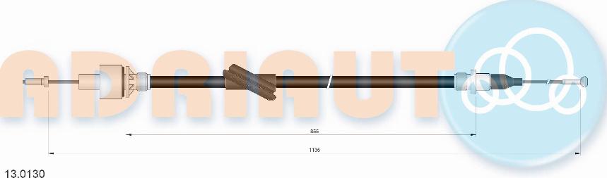 Adriauto 13.0130 - Tirette à câble, commande d'embrayage droxauto.com