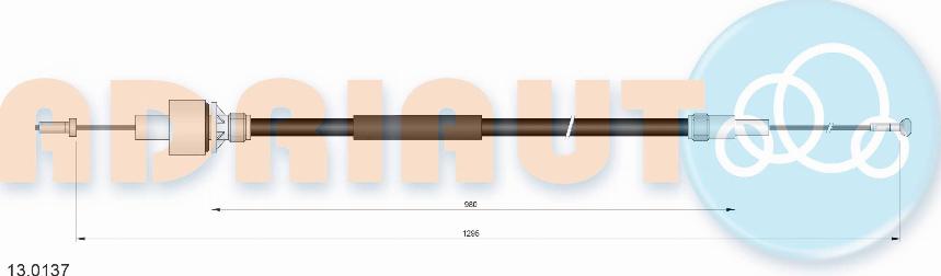 Adriauto 13.0137 - Tirette à câble, commande d'embrayage droxauto.com