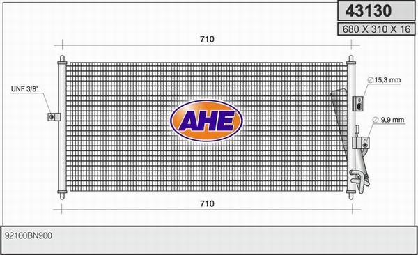 AHE 43130 - Condensateur, climatisation droxauto.com