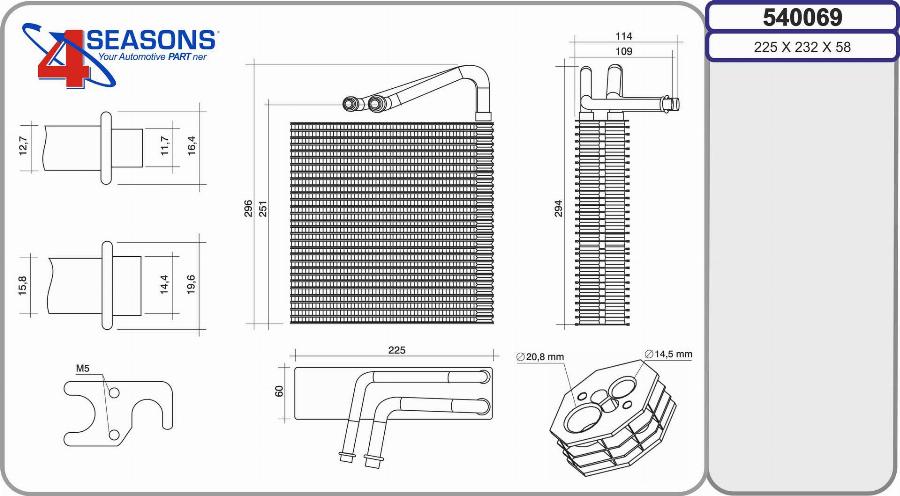 AHE 540069 - Évaporateur climatisation droxauto.com