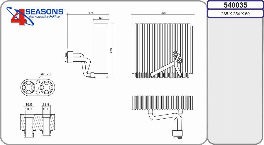 AHE 540035 - Évaporateur climatisation droxauto.com