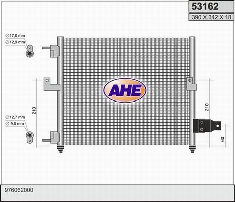 AHE 53162 - Condensateur, climatisation droxauto.com