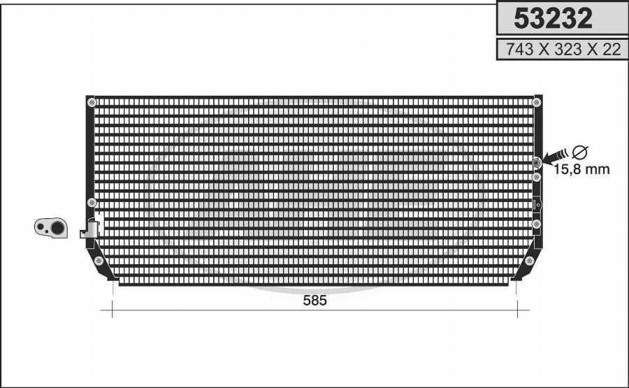 AHE 53232 - Condensateur, climatisation droxauto.com