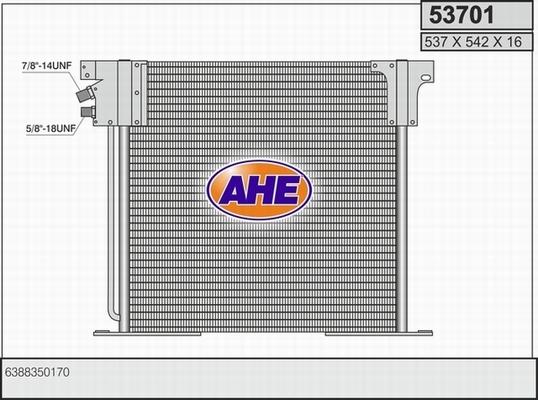 AHE 53701 - Condensateur, climatisation droxauto.com
