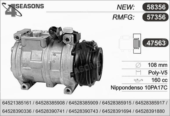 AHE 57356 - Compresseur, climatisation droxauto.com