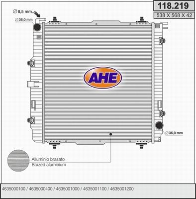 AHE 118.219 - Radiateur, refroidissement du moteur droxauto.com