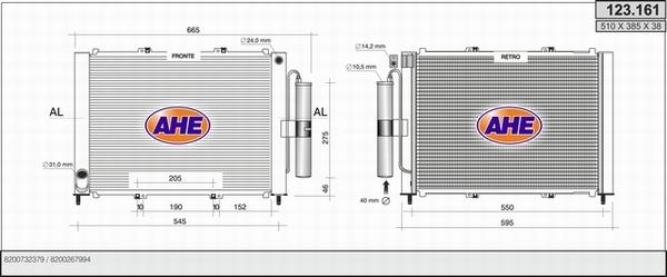 AHE 123.161 - Radiateur, refroidissement du moteur droxauto.com