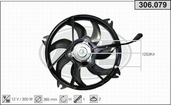 AHE 306.079 - Ventilateur, refroidissement du moteur droxauto.com