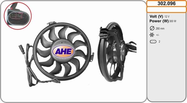 AHE 302.096 - Ventilateur, refroidissement du moteur droxauto.com