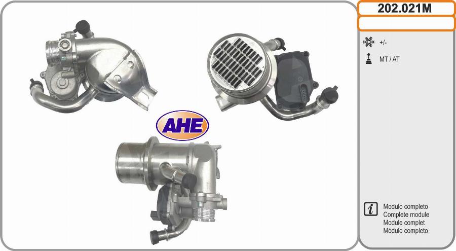 AHE 202.021M - Radiateur, réaspiration des gaz d'échappement droxauto.com
