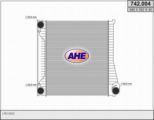 AHE 742.004 - Intercooler, échangeur droxauto.com