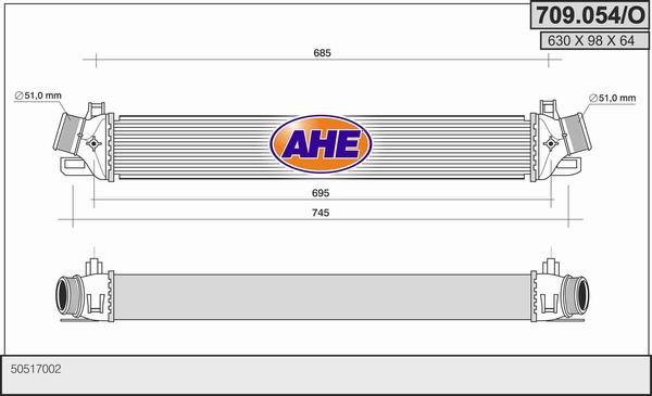AHE 709.054/O - Intercooler, échangeur droxauto.com