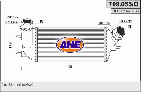AHE 709.055/O - Intercooler, échangeur droxauto.com