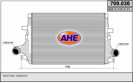 AHE 709.036 - Intercooler, échangeur droxauto.com